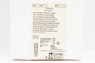 Conmed C8011 BioScrew 7mm x 25mm (x)